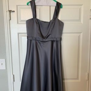 David’s Bridal Dress Pewter -Sz 14 (Style F14556)